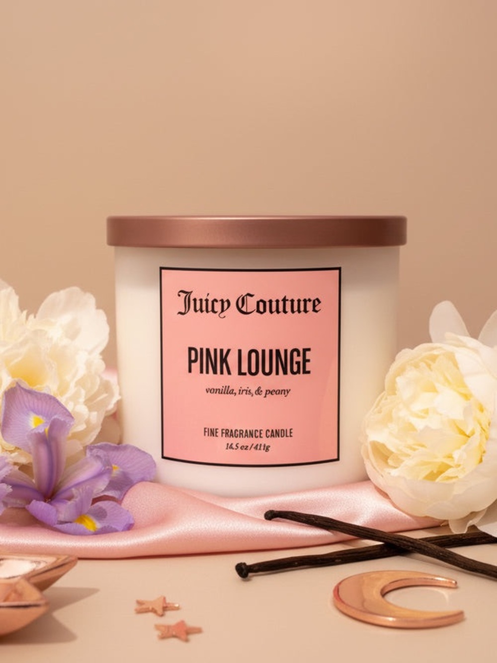 Juicy Couture Pink Lounge Scented Candle.  Brand new.